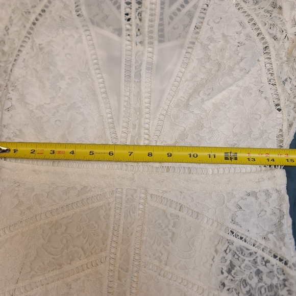 French Connection Chante Lace Minidress size 10 bridal shower bachelorette - Picture 14 of 14